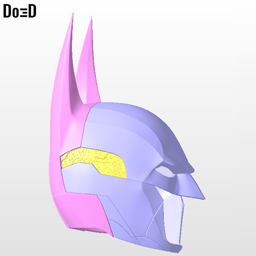 Thumbnail: Batman Arkham Knight helmet only | 3D Printable Model #H321