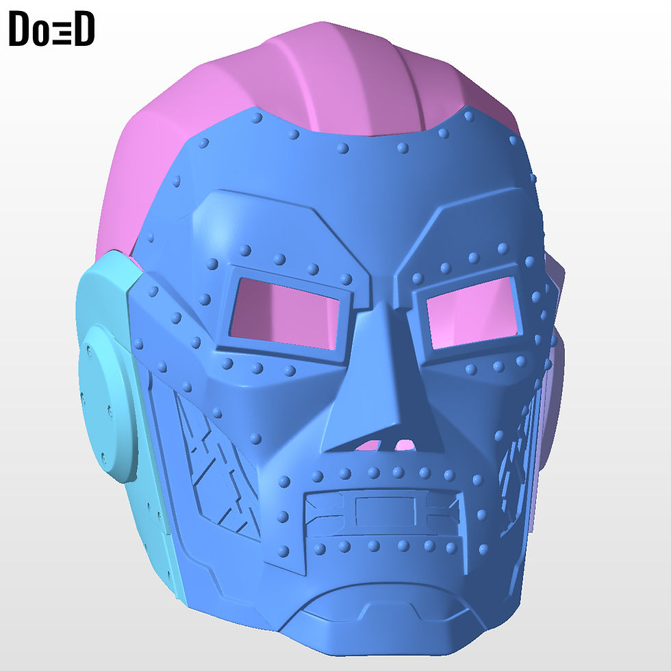 Thumbnail: Bundle: Doctor Doom Helmets 3 in 1 Variant HT  | 3D Printable Model #DDTH22