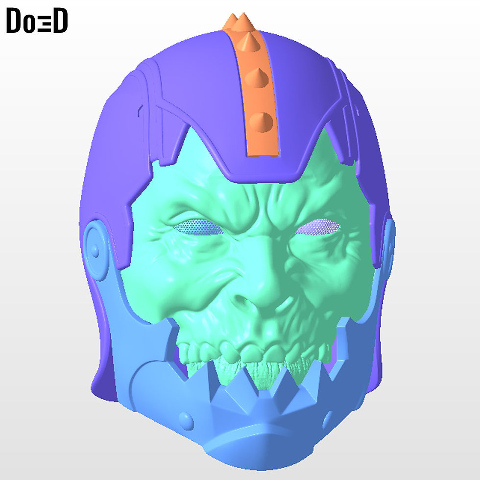 Thumbnail: Trap Jaw Helmet Masters Of The Universe 3D Printable Model Print File STL #TJ29