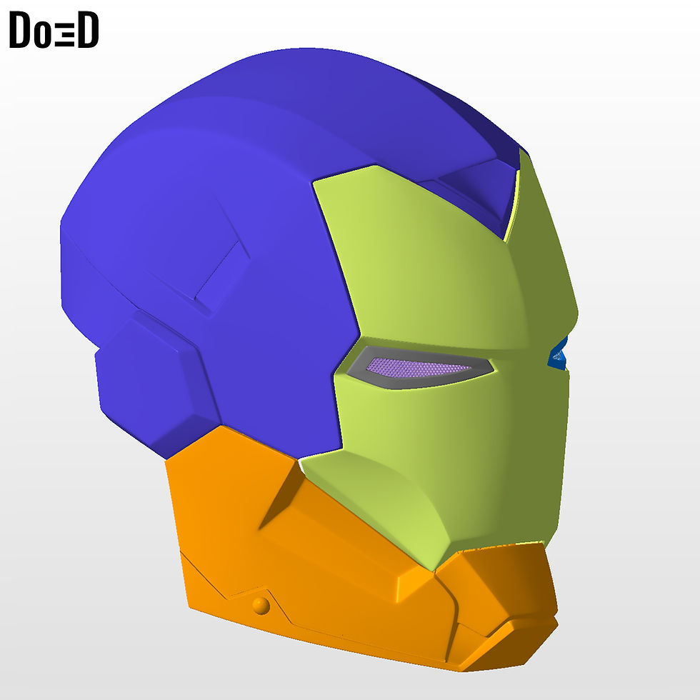 Thumbnail: Iron Man Mark XV MK 15 Sneaky Helmet 3D Printable Model Print File STL #S748