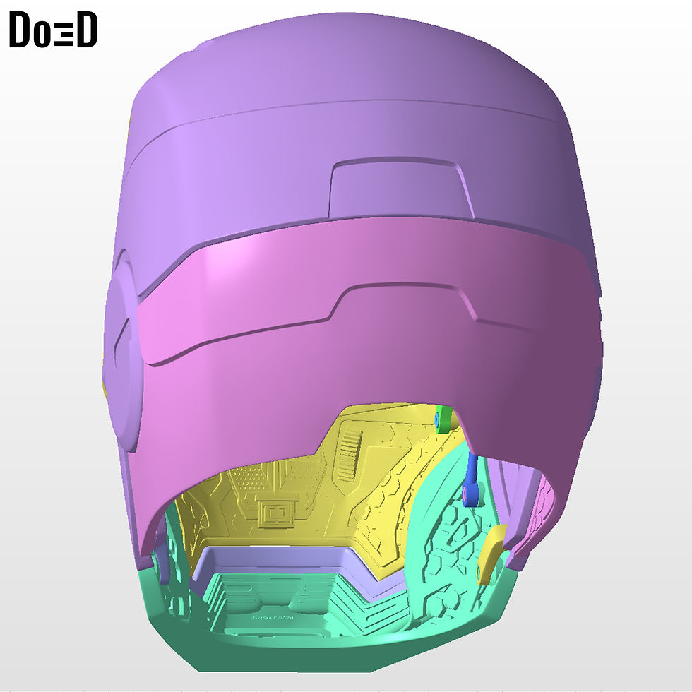 Thumbnail: Iron Man Mark VI MK 6 Helmet 3D Printable Model #I111