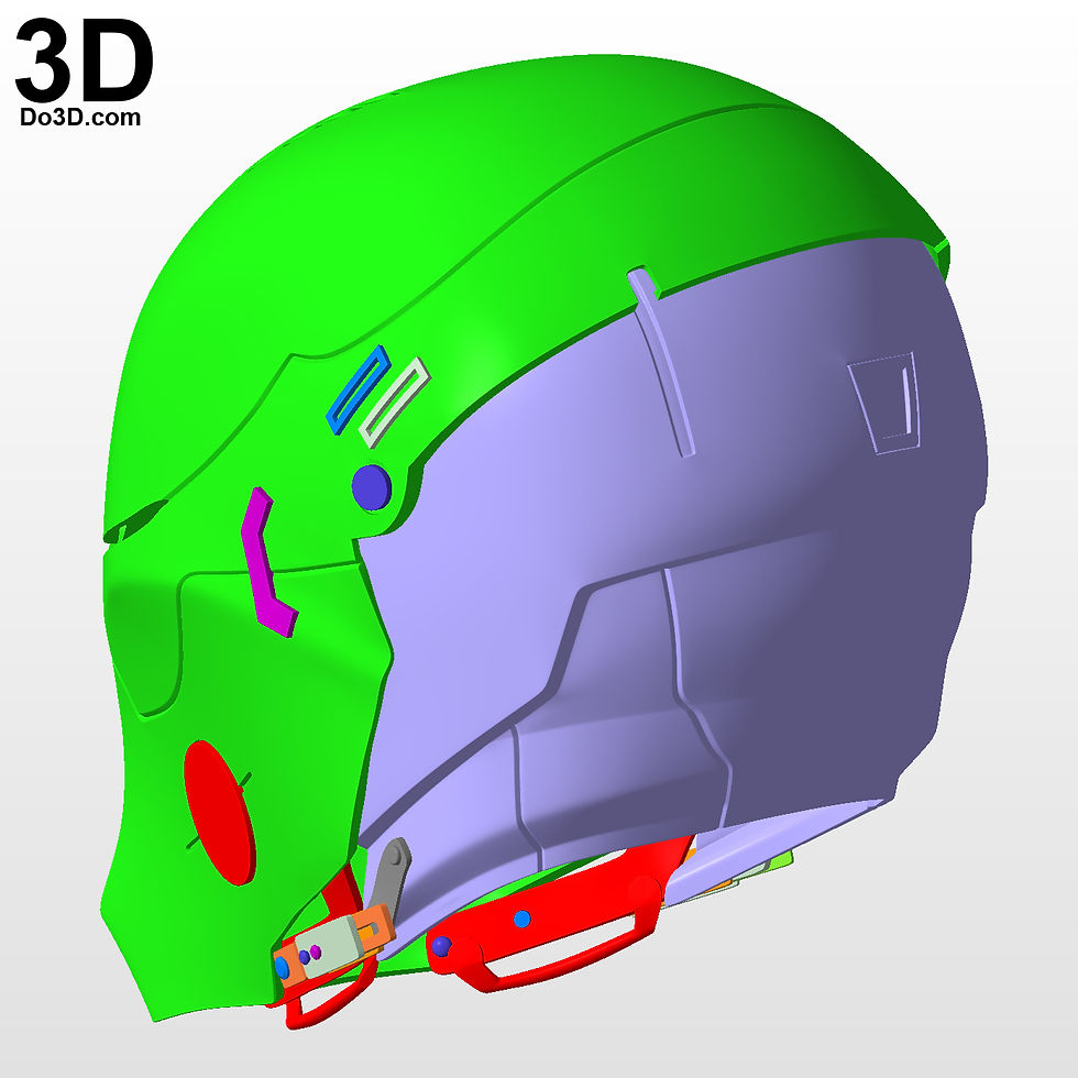 Thumbnail: Red Hood Arkham Knight Classic Helmet | 3D Printable Model #2092