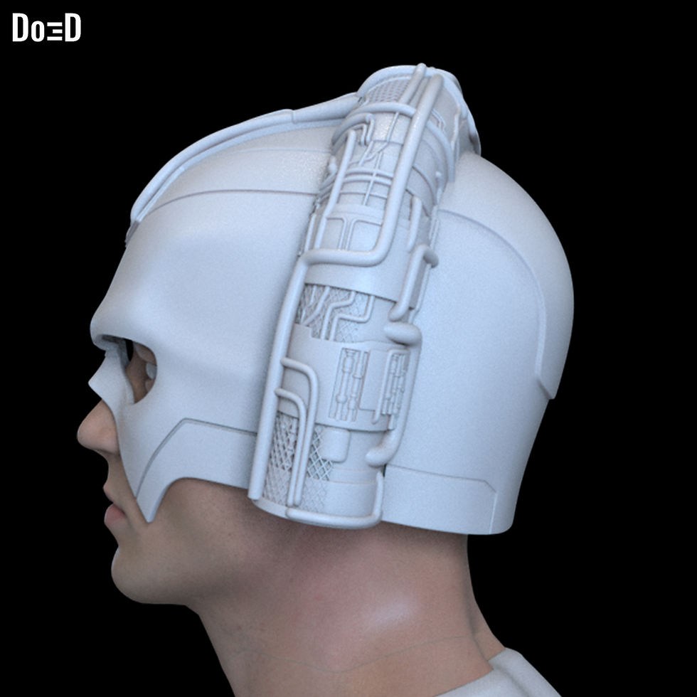 Thumbnail: X-Ray Vision Peacemaker Helmet Inner Details XRay 3D Printable Model STL #XV3556