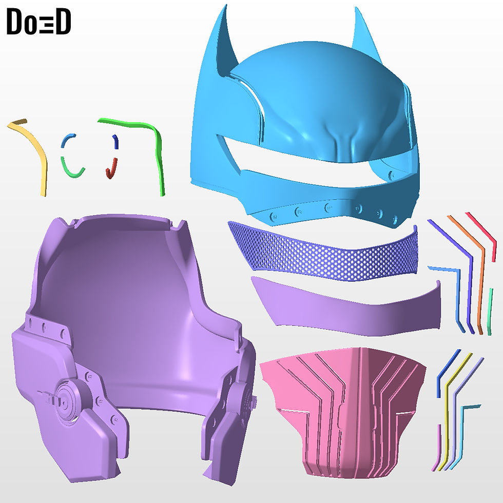 Thumbnail: HellBat Full Armors XE Suit Version Batman 3D Printable Model STL File #HB486