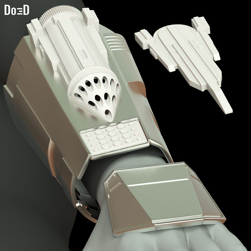 Thumbnail: Left Forearm The Mandalorian & Grogu Interchangeable with TV Show 3D Model #MF71