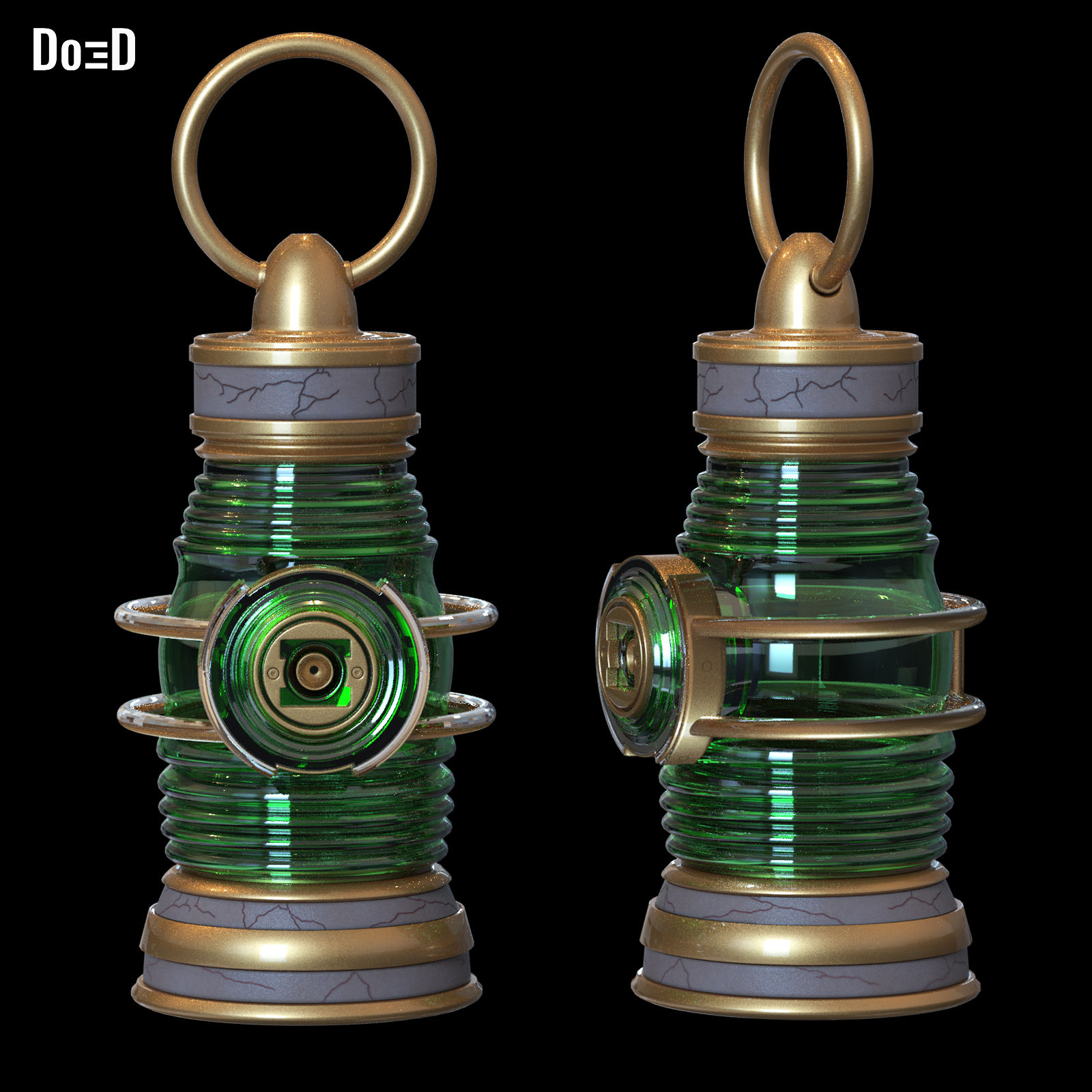 Lantern from Lanterns Green Lantern Power Battery 3D Printable Model STL #GLP341