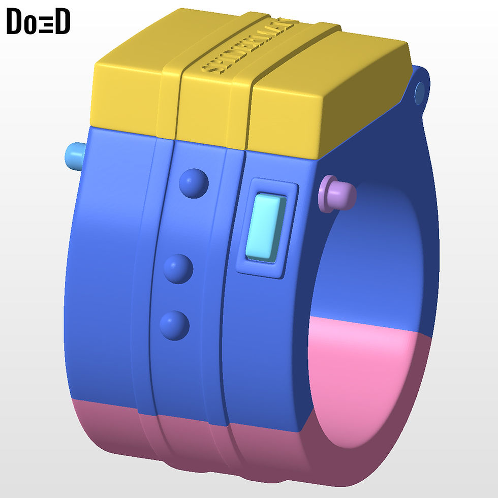 Thumbnail: Bundle: Spider-Man 1978 Japan Helmet + Webshooter Watch Bracer STL #S978