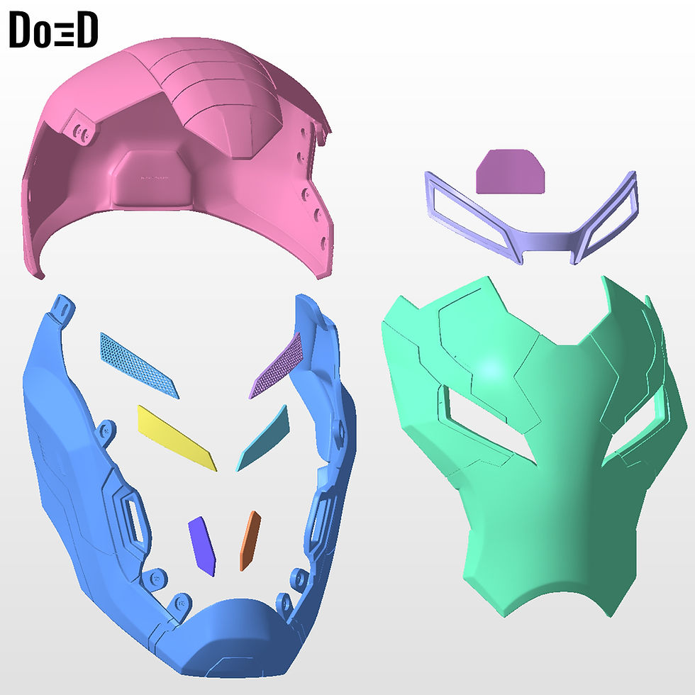 Thumbnail: Iron Man Rivals Helmet 3D Printable Model #RI1