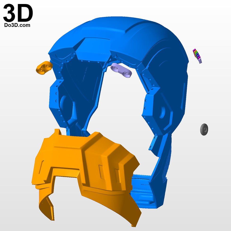 Thumbnail: Bones Helmet Iron Man 3 Mark XLI MK 41 3D Printable Model #BM83