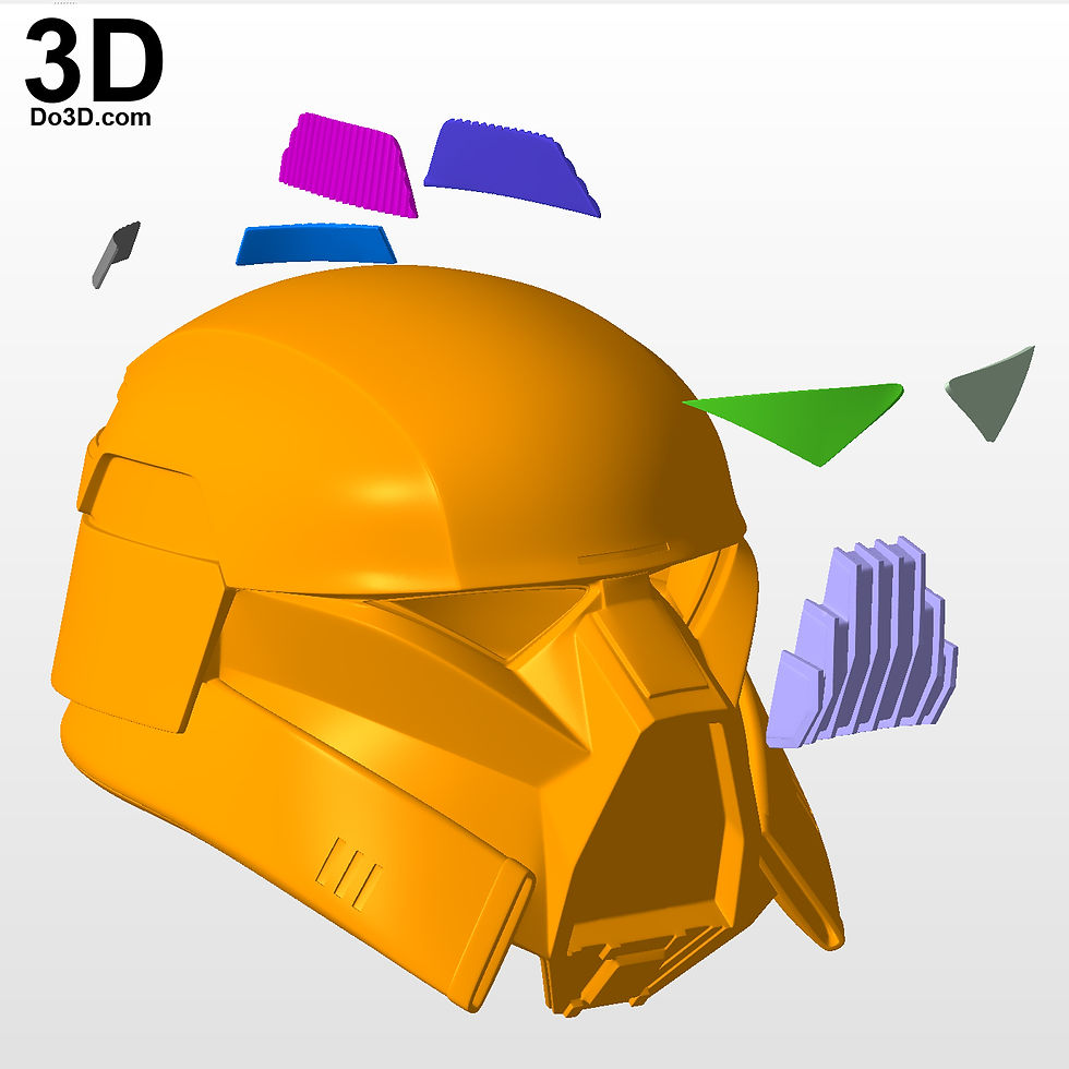 Thumbnail: Dark Trooper Full Bod + Helmet Star Wars Mandalorian | 3D Printable Model #DT001