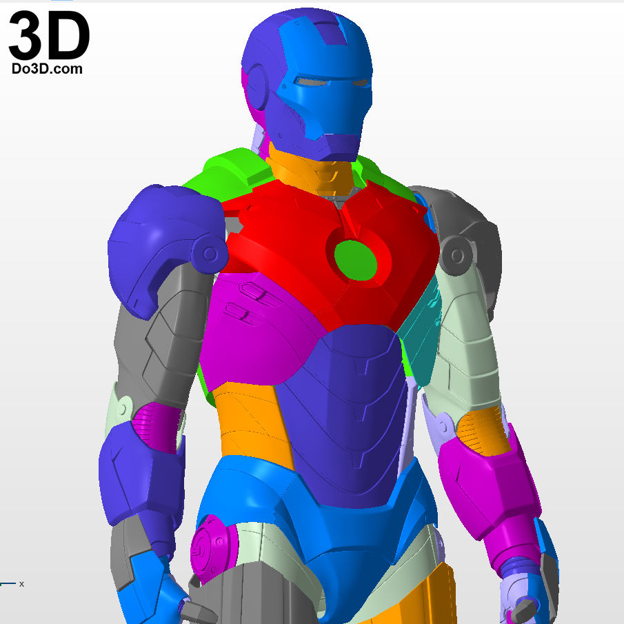 Thumbnail: Iron Man Mark IV MK 4 Armor Suit + Inner Chest Details 3D Printable Model #GV4