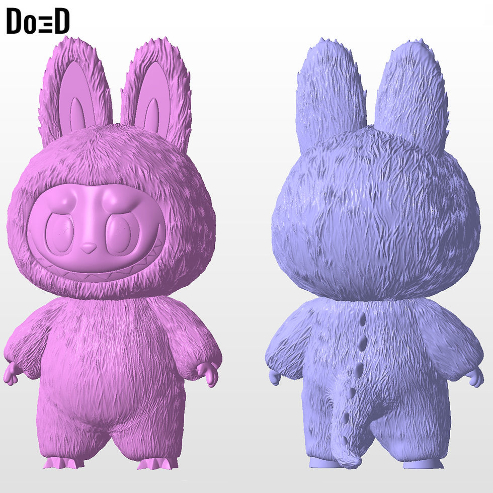 Thumbnail: Labubu Any Scale Toy Figure 3D Printable Model STL File #LB133