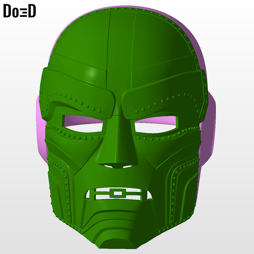 Thumbnail: BundIe: Interchangeable Doctor Doom Variant Helmet Mask 3D Model #CC24