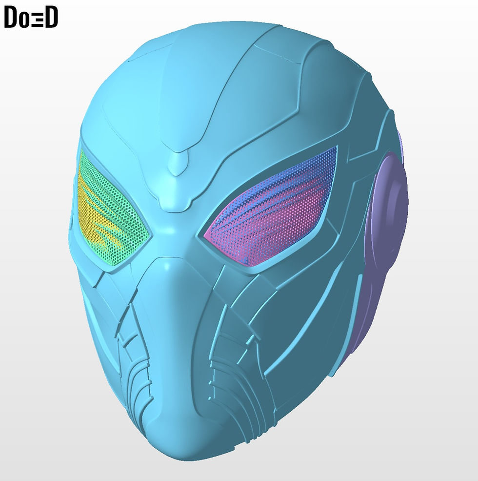 Thumbnail: X Beetle 002 Spider-Man Variant Helmet | 3D Printable Model STL File #XB002