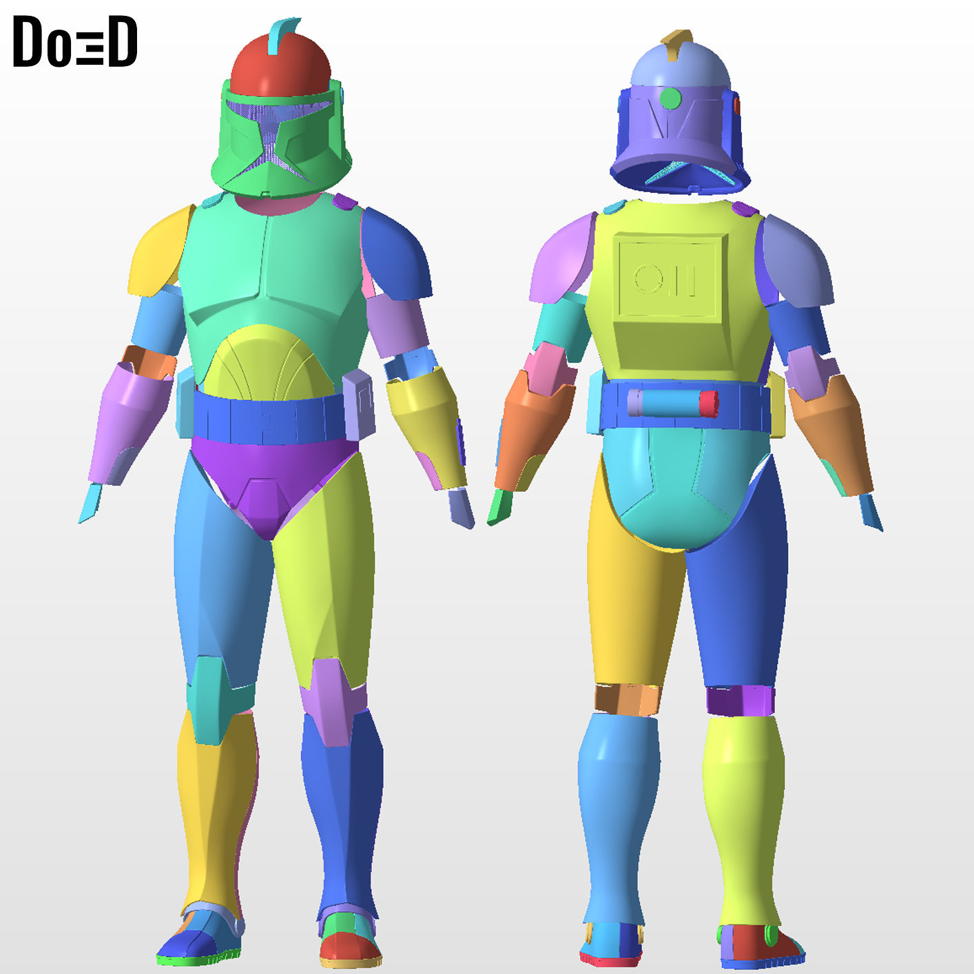 Clone Trooper TV Series Star Wars Full Body Armor | 3D Printable Model #Z2