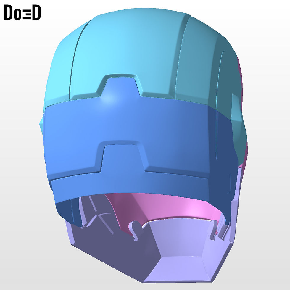 Thumbnail: The Punisher War Machine Helmet Iron Man | 3D Printable Model #H6000