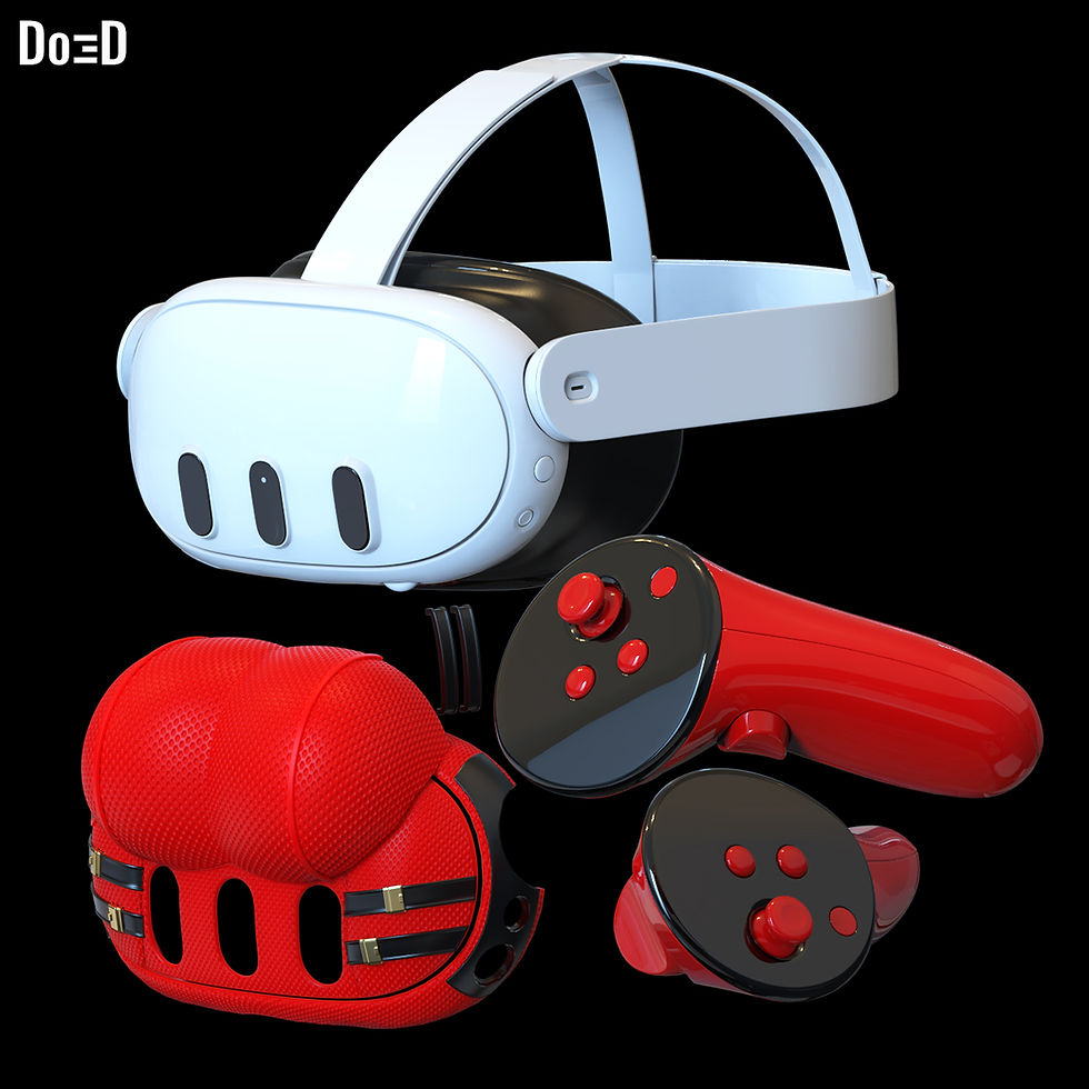 Thumbnail: Deadpool Inspired Meta Quest 3 Skin Cover | 3D Printable Model Print File #MQ13