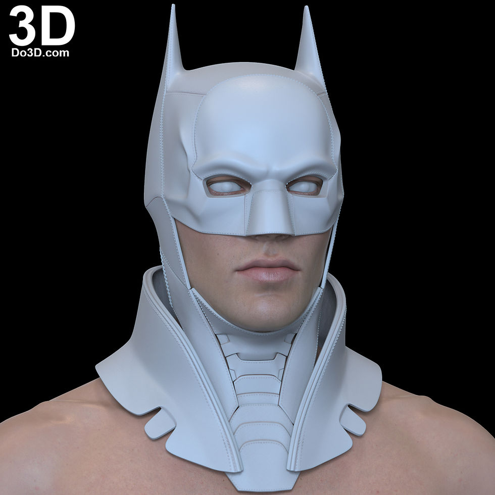 Thumbnail: The Batman Full Set Cowl, Armors, Holster, Utility Belt 3D Printable Model #TB69