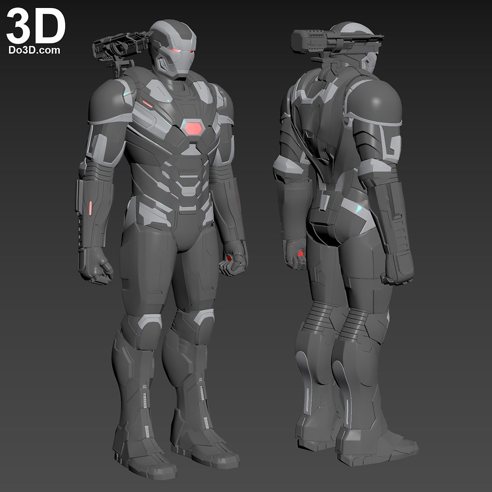 Thumbnail: War Machine 006 Armor Mark VI MK 6 Endgame 3D Printable Model #5987