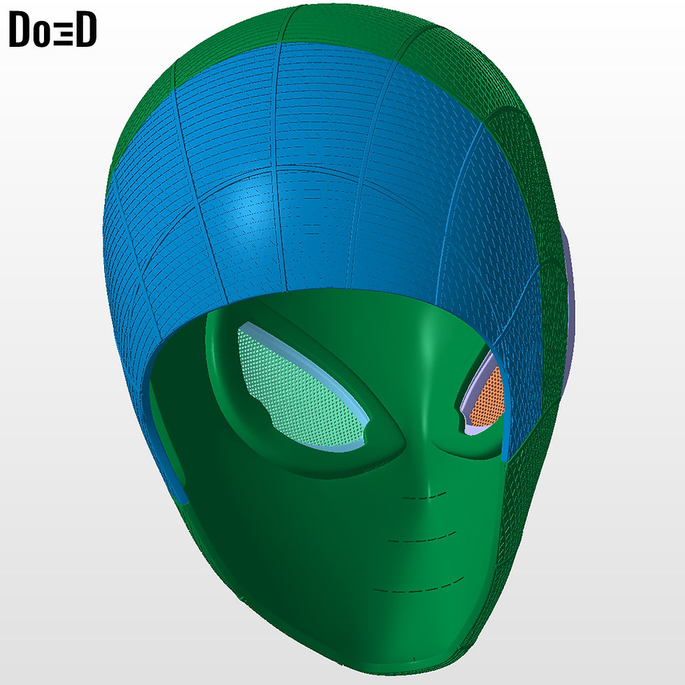 Thumbnail: Miles Morales Insomniac Spider-Man 2 PS5 Helmet | 3D Printable Model #MM55