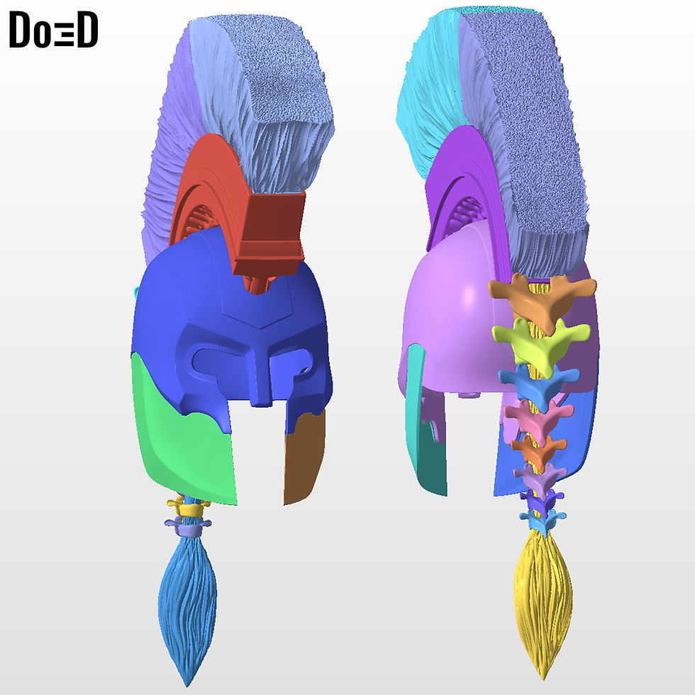 Thumbnail: Agamemnon Full Suit: Helmet + Sword + Armors 3D Printable Model STL File #A735