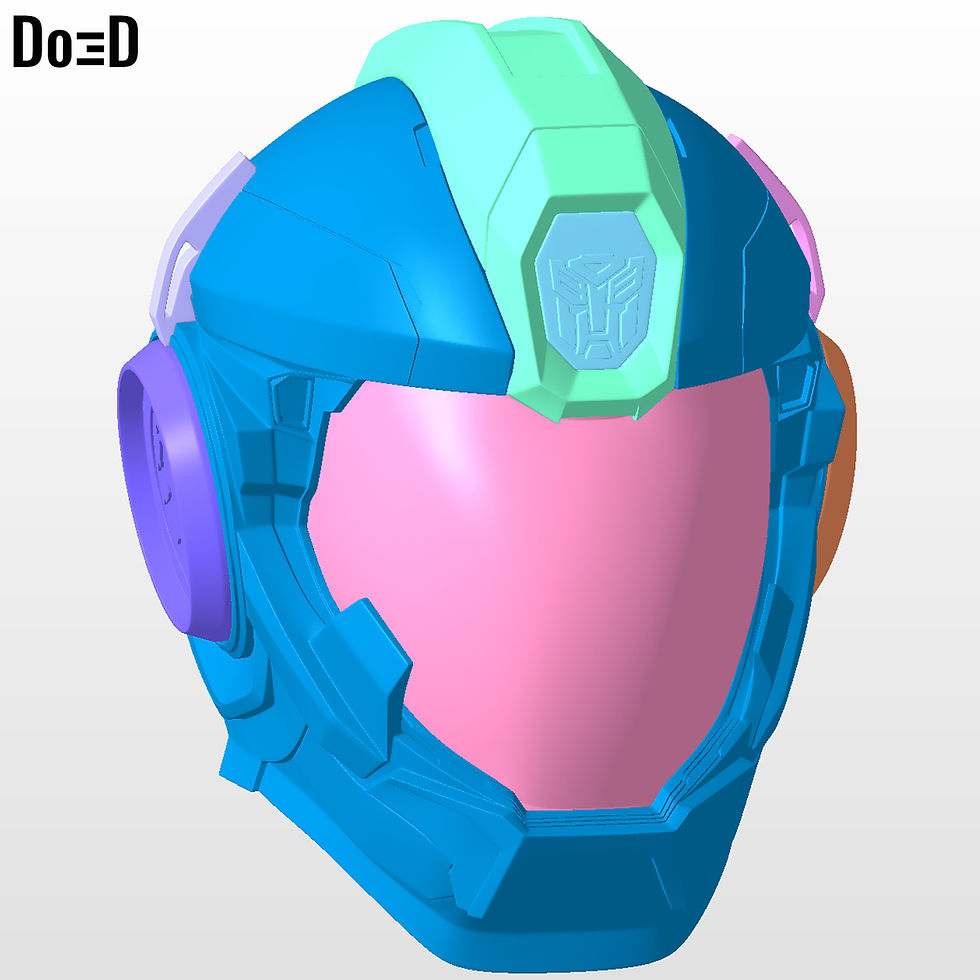 Thumbnail: Transformers 2023 Human Helmet Noah Diaz | 3D Printable Model STL #N36