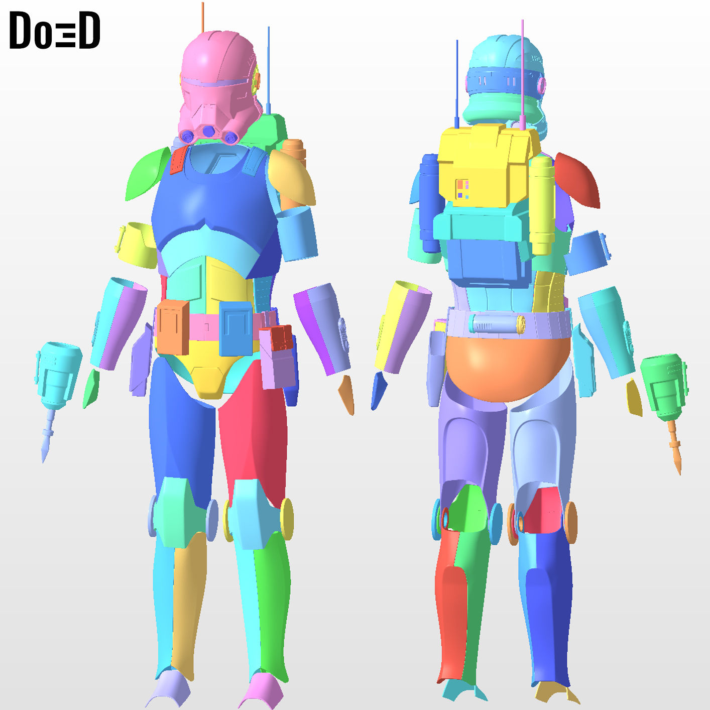 Echo Bad Batch Full Body Armor | 3D Printable Model #E111