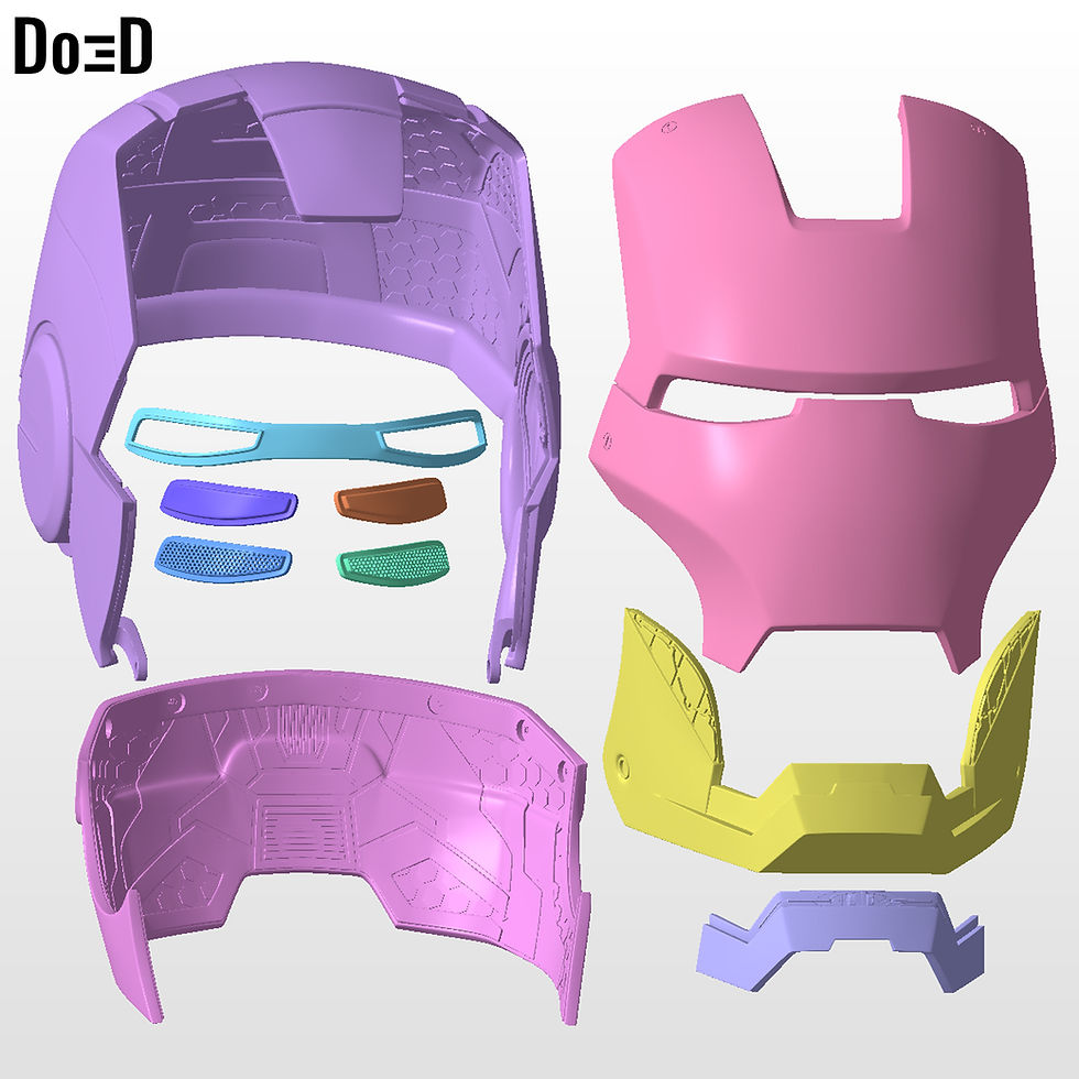 Thumbnail: Iron Man Mark VI MK 6 Armor Suit + Inner Chest Details 3D Printable Model #TI23