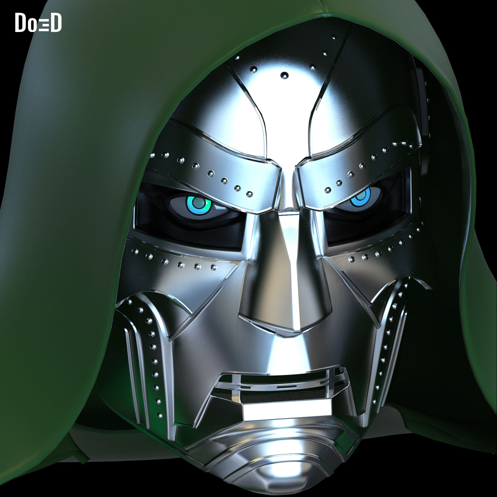 Doctor Doom Helmet Bilibili World Helmet Mask 3D Printable Model #BD24