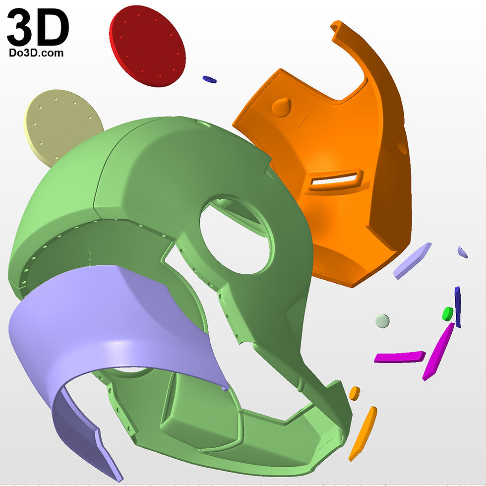 Thumbnail: Scuba Iron Man 3 Helmet Mark XXXVII MK 37 | 3D Printable Model #SC31