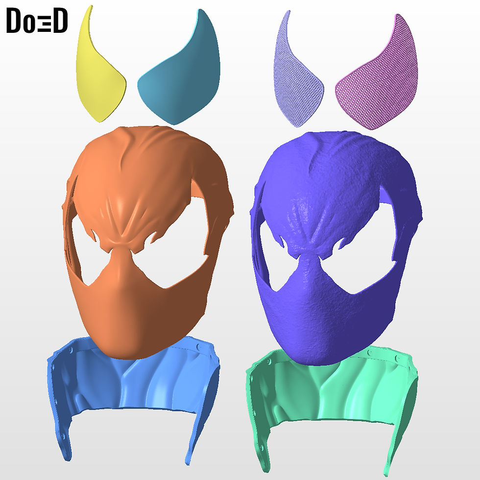 Thumbnail: Symbiote Spider-man Helmet | 3D Printable Model #SP83