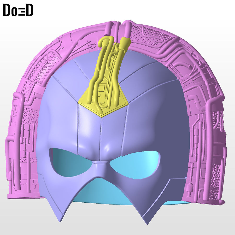 Thumbnail: X-Ray Vision Peacemaker Helmet Inner Details XRay 3D Printable Model STL #XV3556