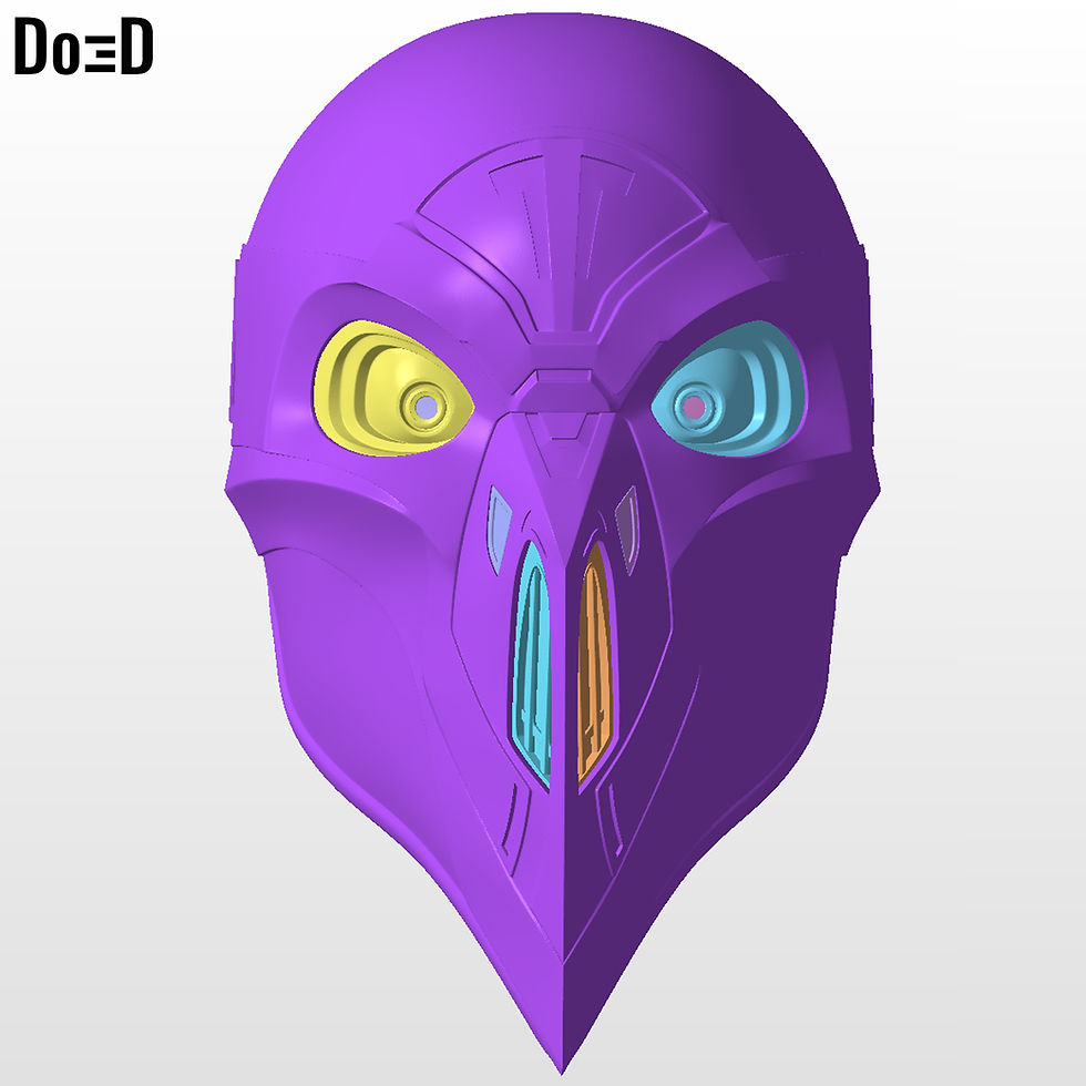 Thumbnail: The Eleventh Brother Mask The Crow Helmet Maul Shadow Lord | 3D Model STL #CSL5