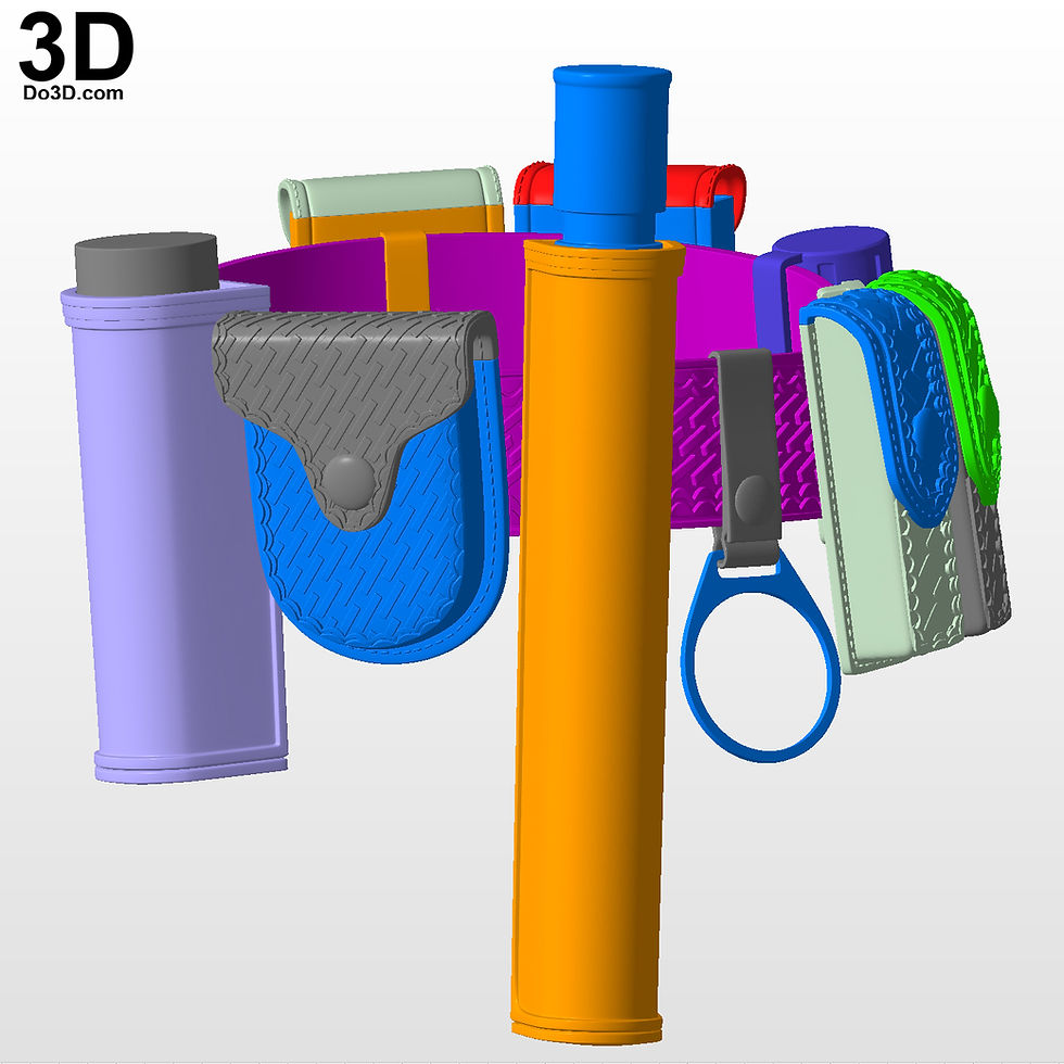 Thumbnail: The Batman Lower Body, Leg Armors, Holster Utility Belt 3D Printable Model #TB68