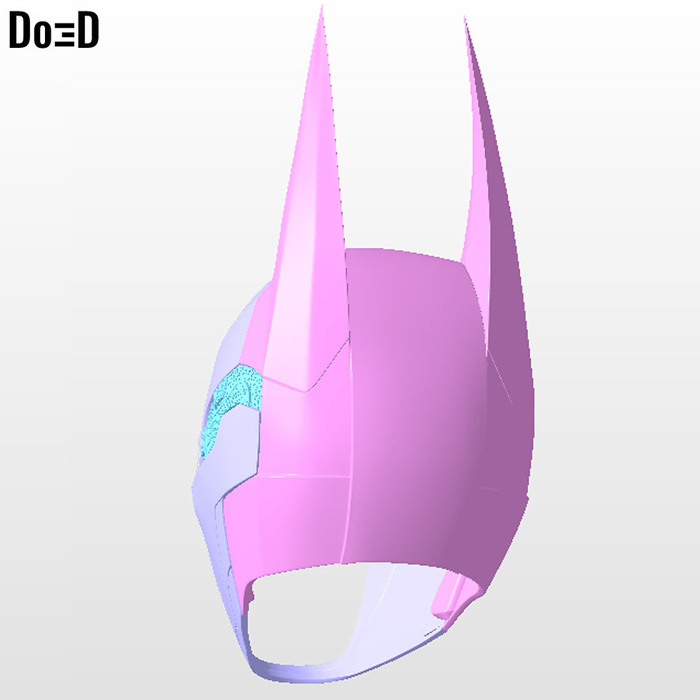 Thumbnail: Batman Arkham Knight helmet only | 3D Printable Model #H321