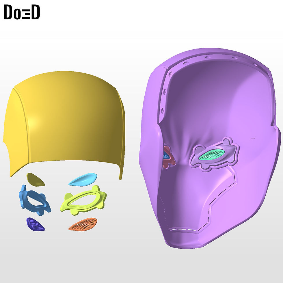 Thumbnail: Bundle of Red Hood Rebirth SpiderHood Helmets 3D Printable Model #PST2