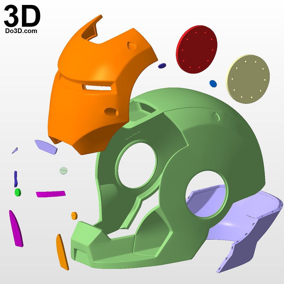 Thumbnail: Scuba Iron Man 3 Helmet Mark XXXVII MK 37 | 3D Printable Model #SC31