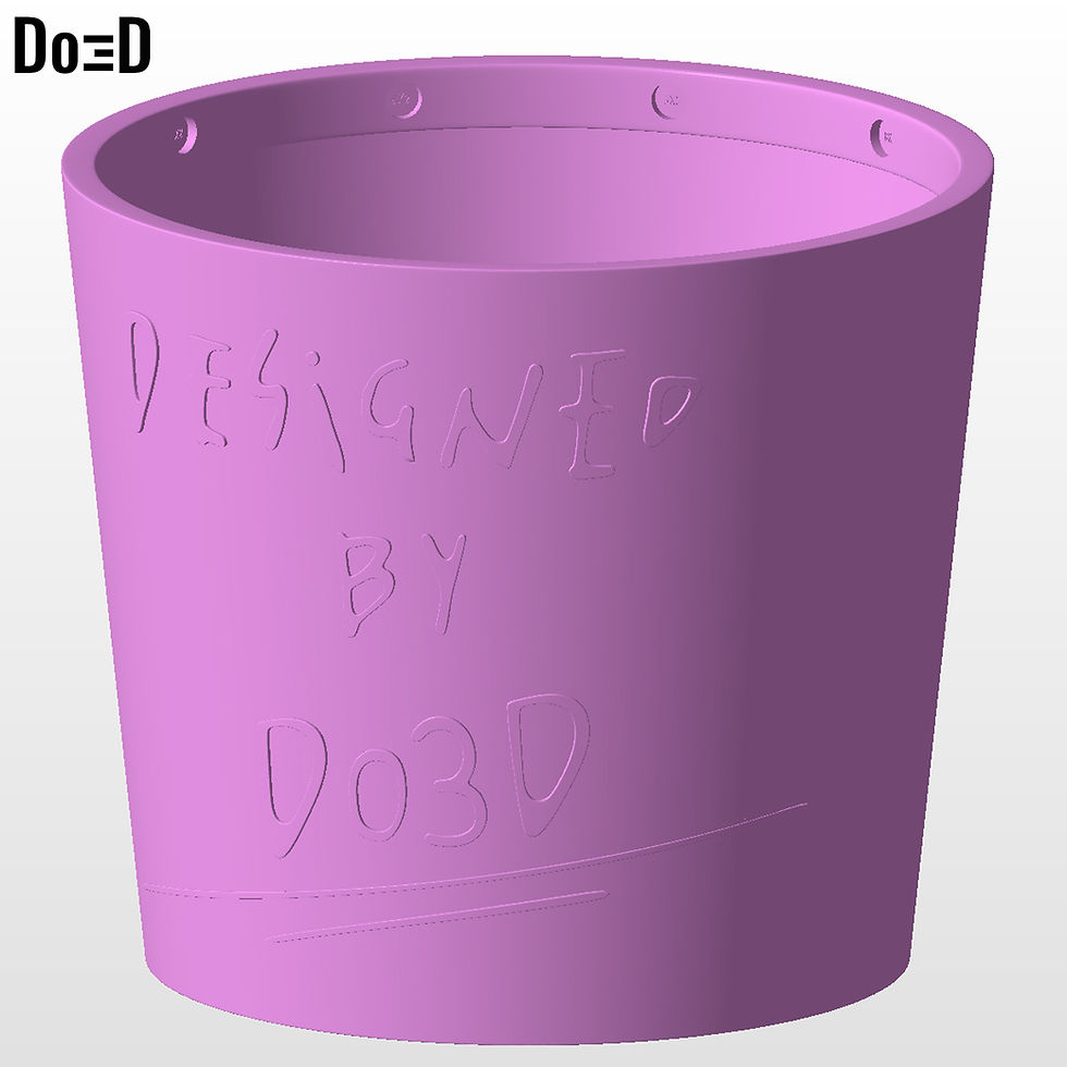 Thumbnail: Batman Popcorn Bucket / Container Do3D Screamer 3D Printable Model STL #BB28