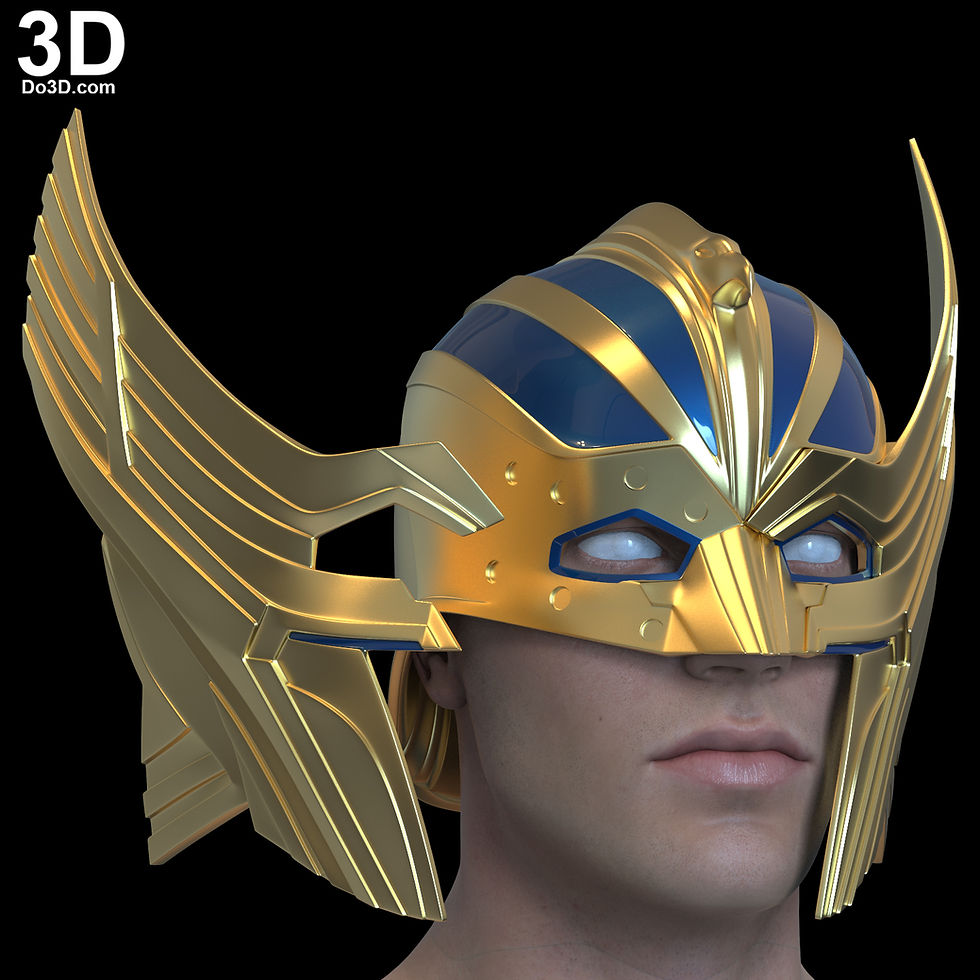 Thumbnail: Thor Helmet Love and Thunder Mask | 3D Printable Model STL #TH45