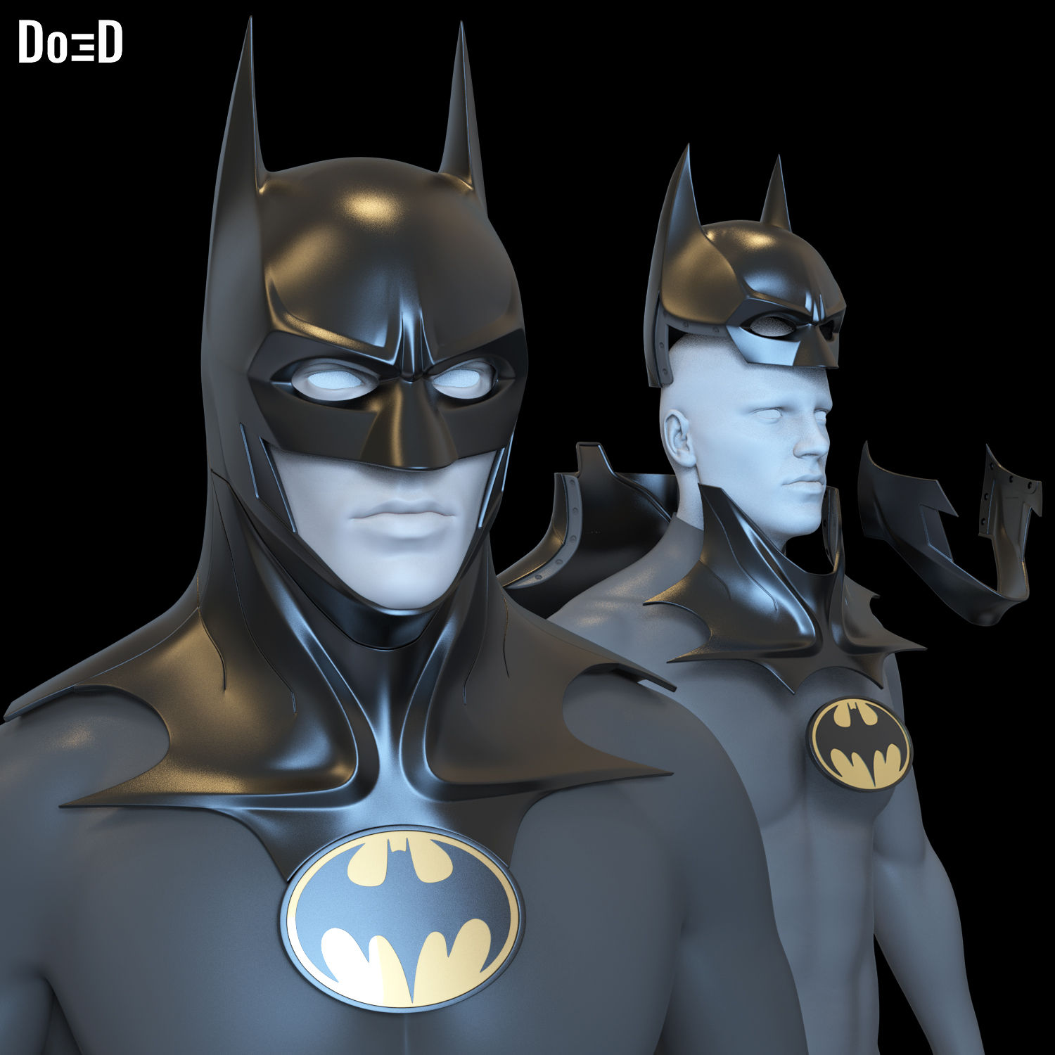 Batman 2023 Cowl Michael Keaton Helmet The Flash 3D Printable Model File STL #B1