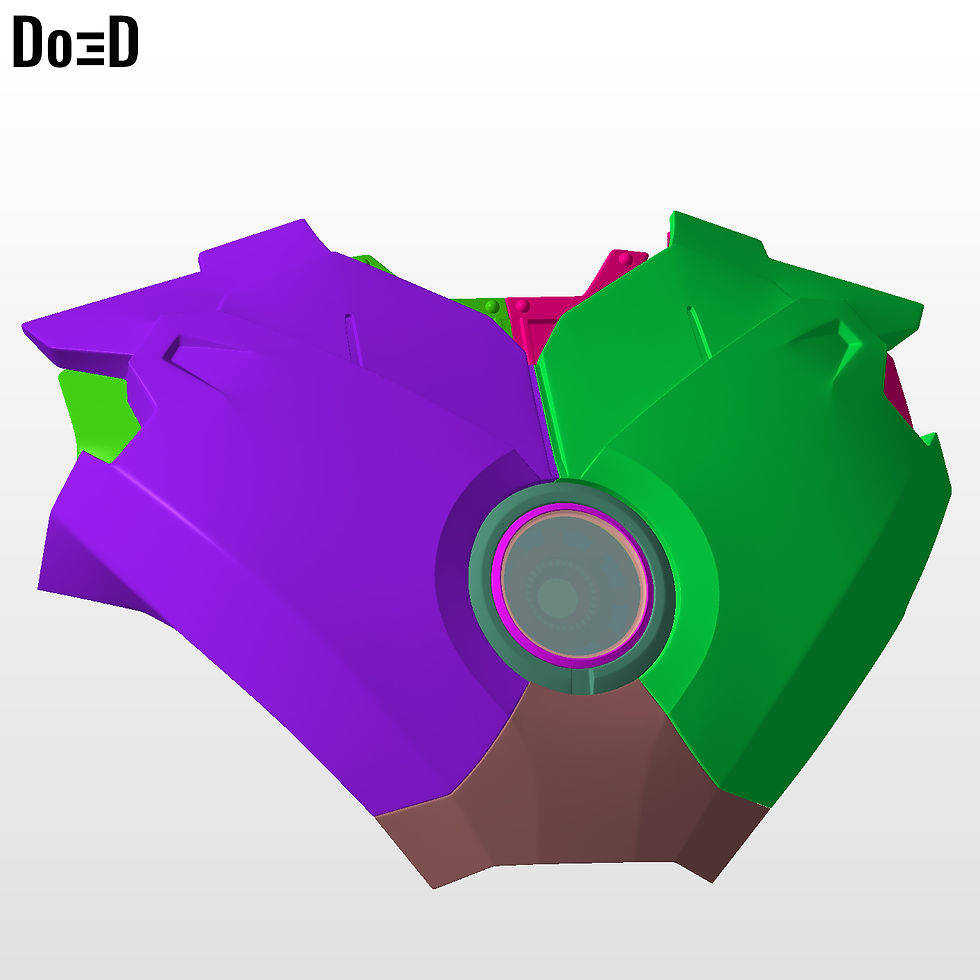 Thumbnail: Iron Man Mark IV MK 4 Chest Armor with Inner Details + Arc reactor 3D Model #K18