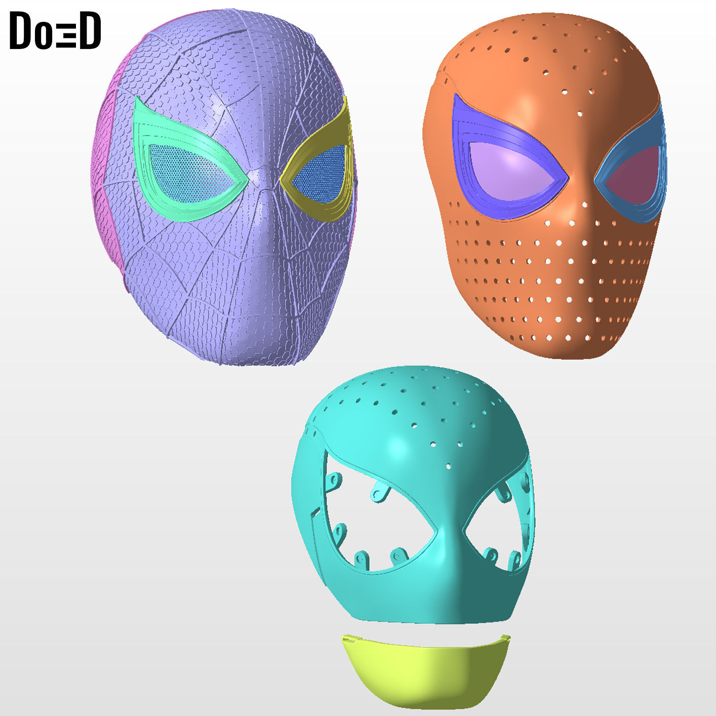 Bundle: Faceshell & Helmet Spider-man Brand New Day Spiderman Spidey STL #SBND22