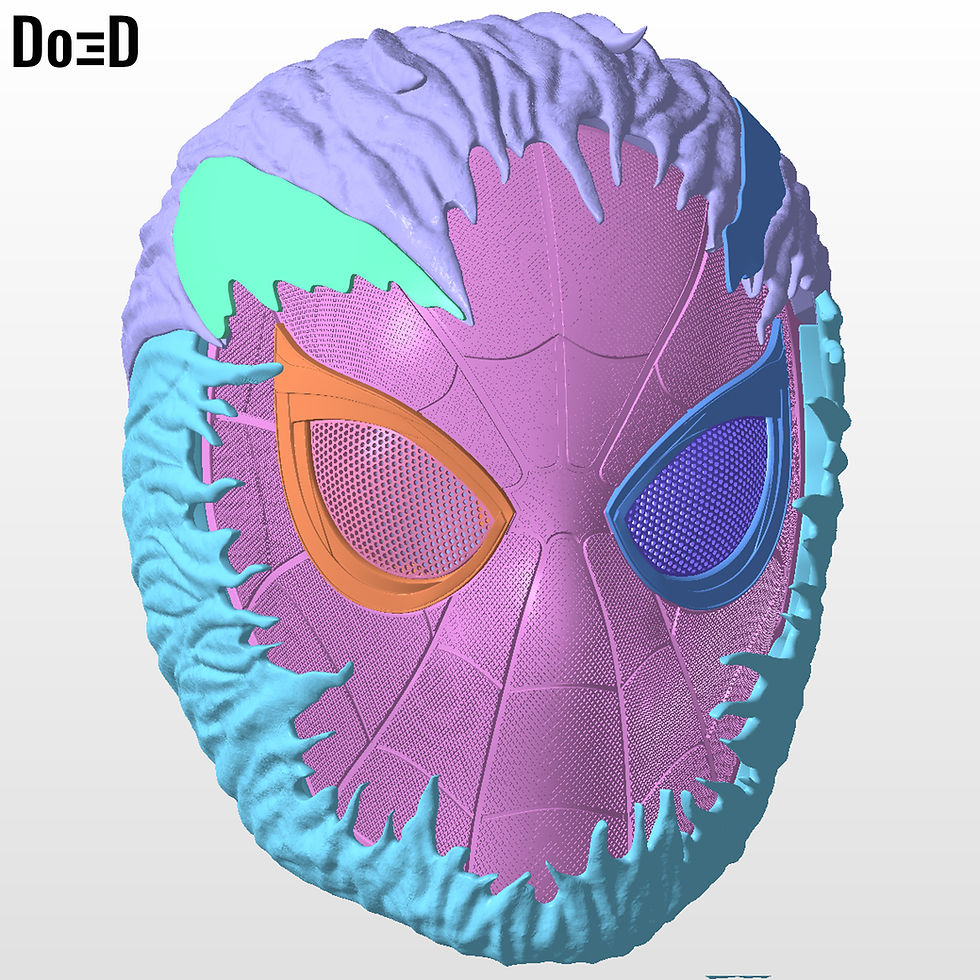 Thumbnail: Venomized Spider-man Homecoming Helmet Venom STL 3D Printable Model STL #VSH3