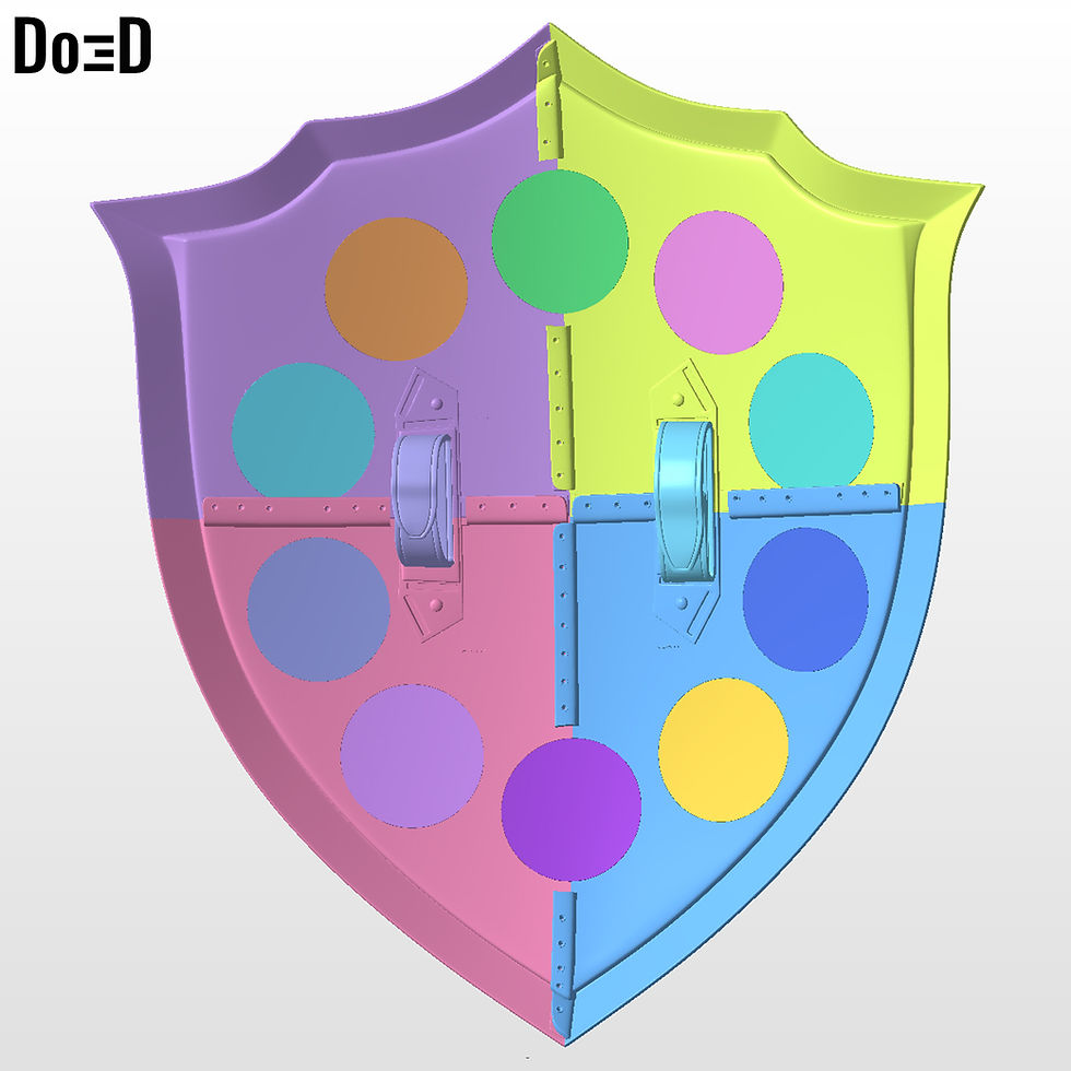 Thumbnail: Doctor Doom Shield Concept 3D Printable Model STL File #D771