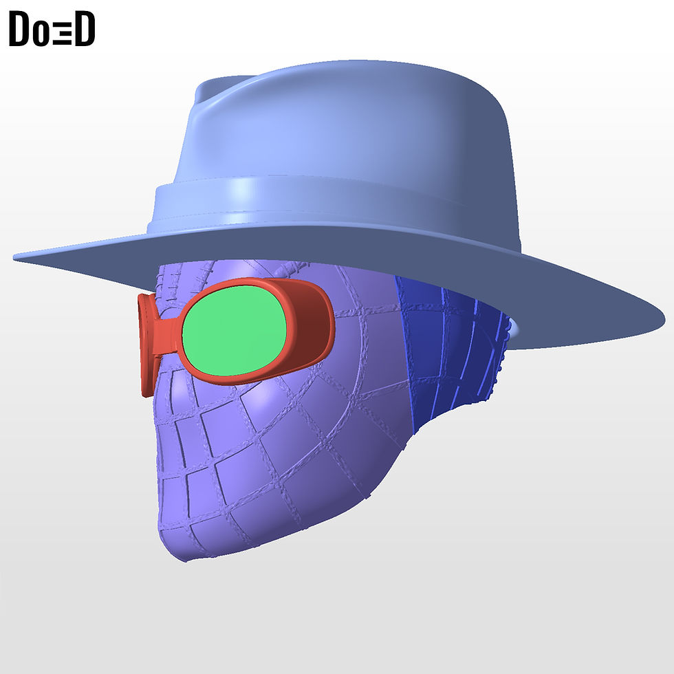 Thumbnail: Spider-Noir Helmet Nicolas Cage Spider-Man | 3D Printable Model #SN79