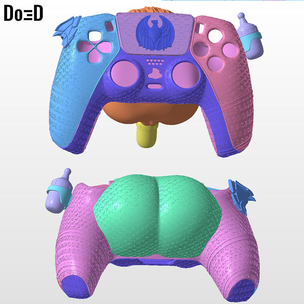 Thumbnail: Homelander PS5 Cheeky Controller Case Cover The Boys 3D Printable Model STL #HC4