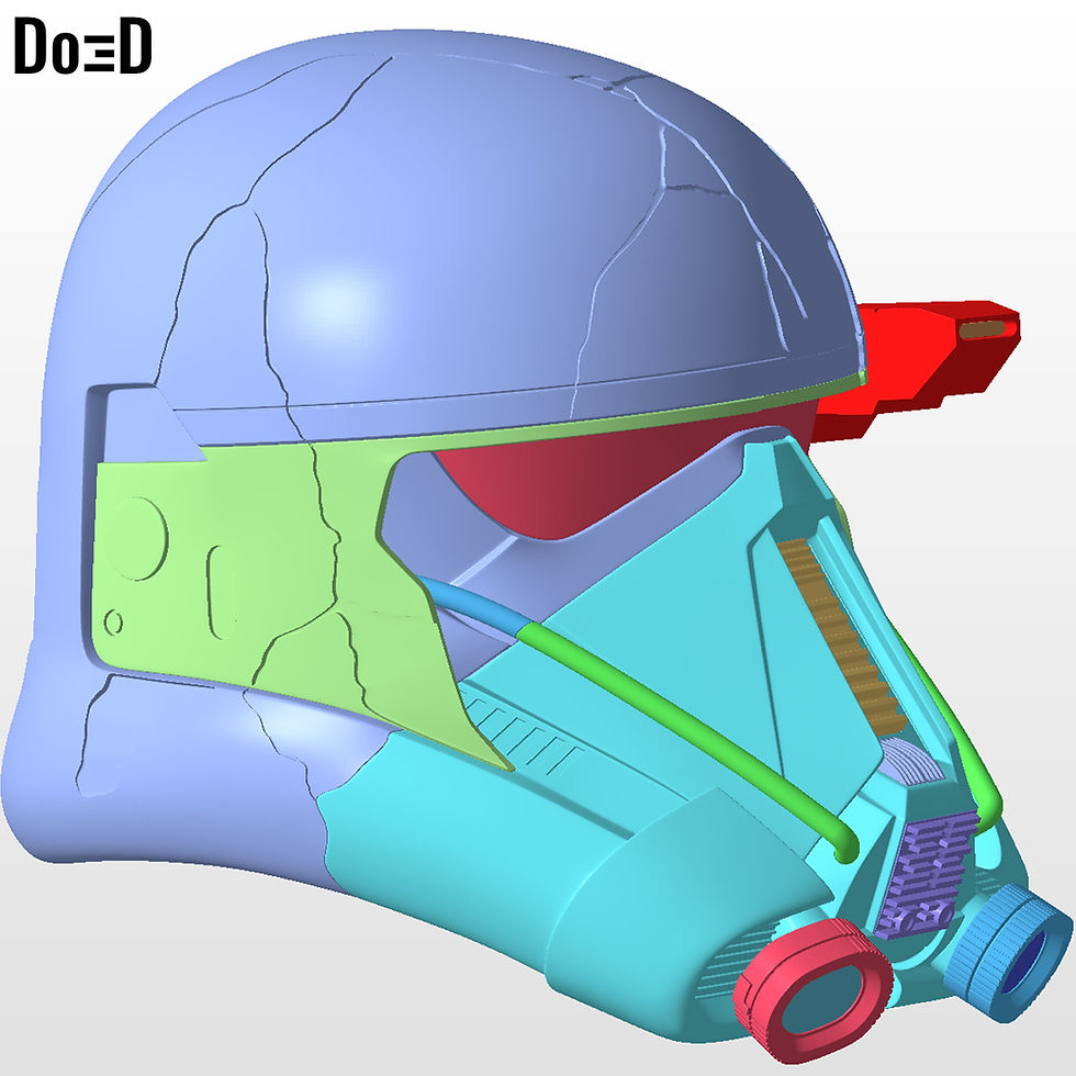 Thumbnail: Battle Damaged Death Trooper Ahsoka | 3D Printable Model STl #ZT42