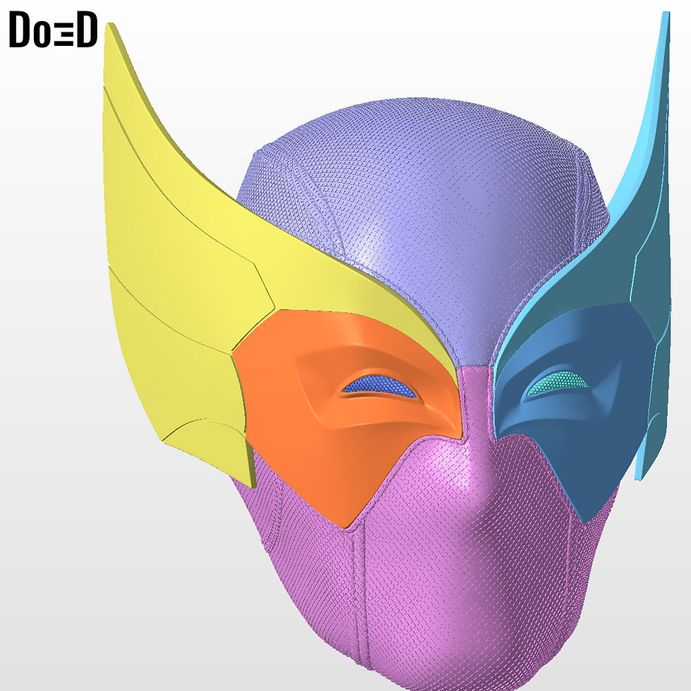 Thumbnail: Wolverinepool Helmet | 3D Printable Model Print File STL #WP614