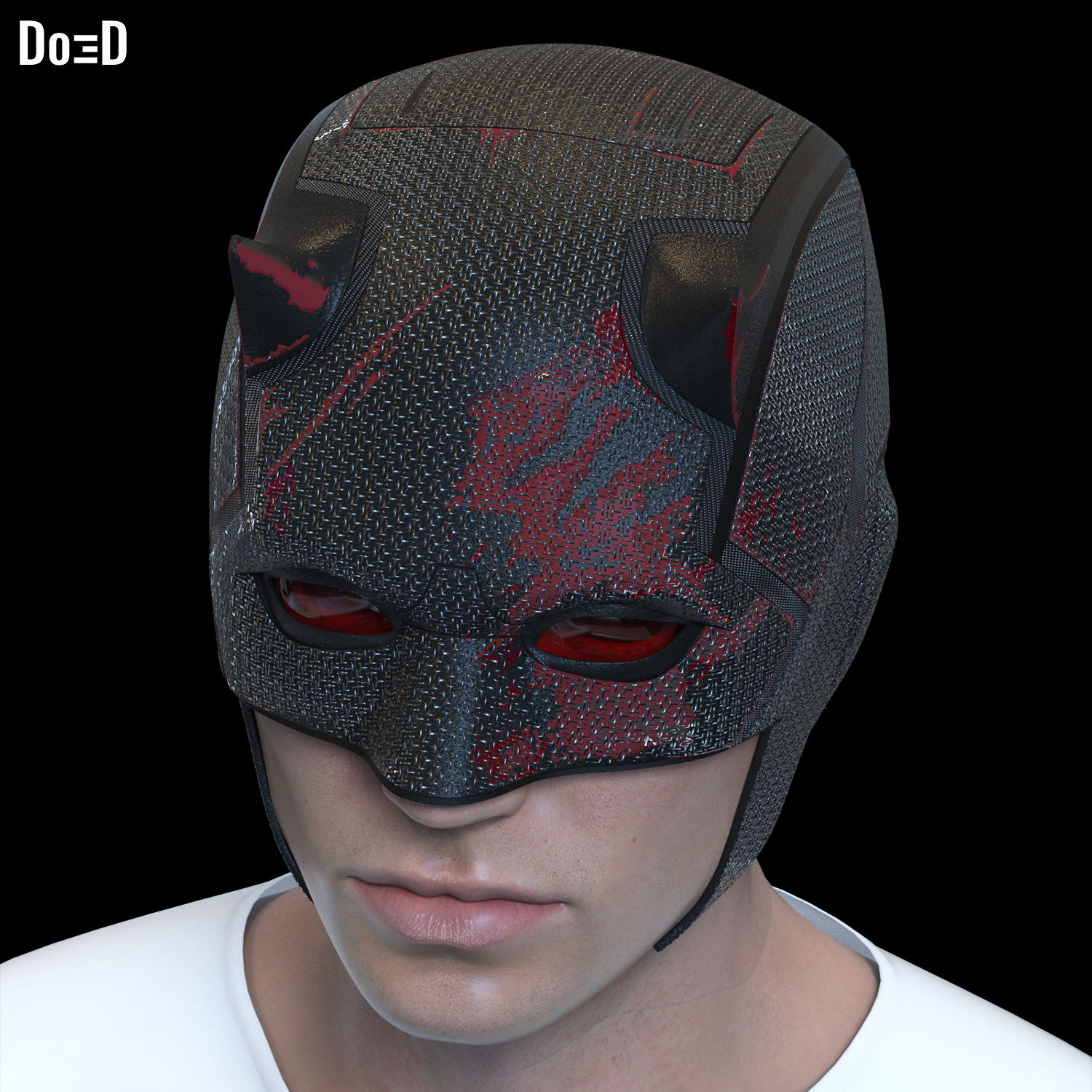 Daredevil Born Again Black Helmet Season 2 | 3D Printable Model Print STL #DBA29