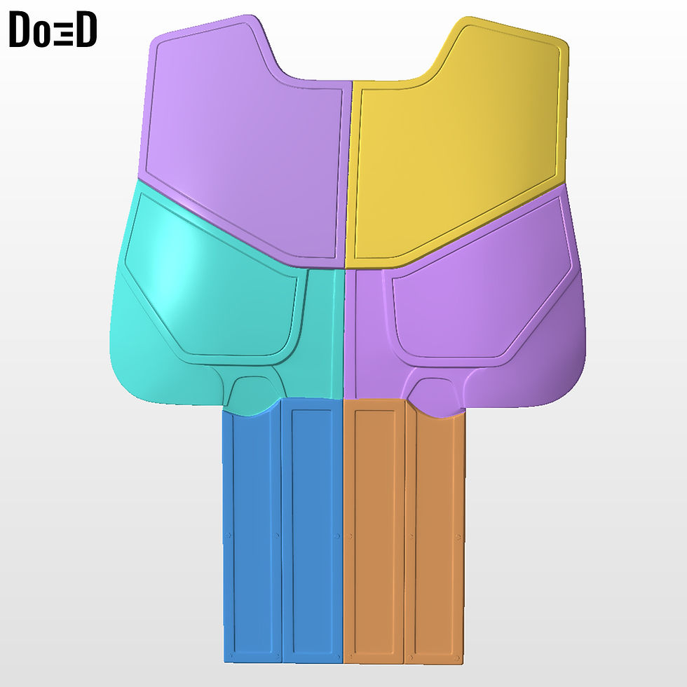 Thumbnail: Vest The Punisher 2025 New Suit 3D Printable Model Print File STL #TP251
